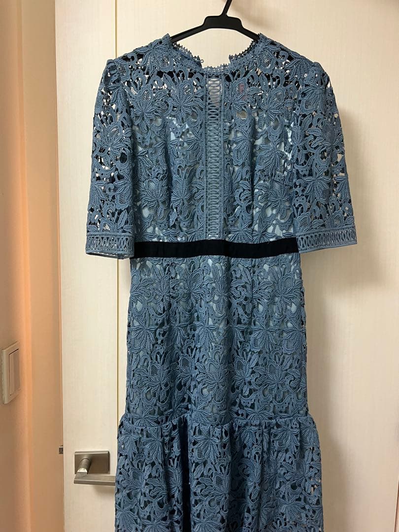 CELFORD レースワンピース ブルー　38