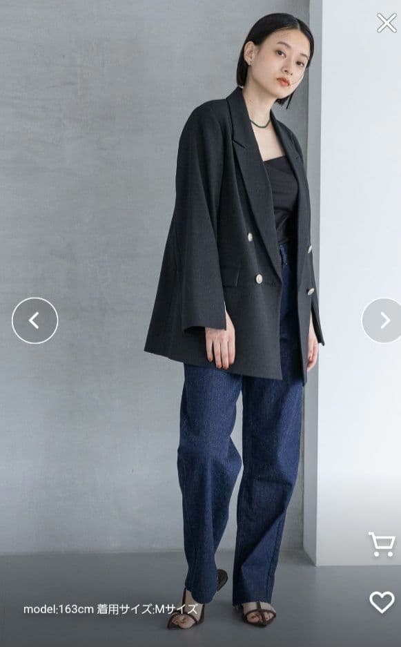 A part by lowrys Ｗライクテーラードスリットジャケット