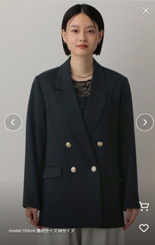 A part by lowrys Ｗライクテーラードスリットジャケット