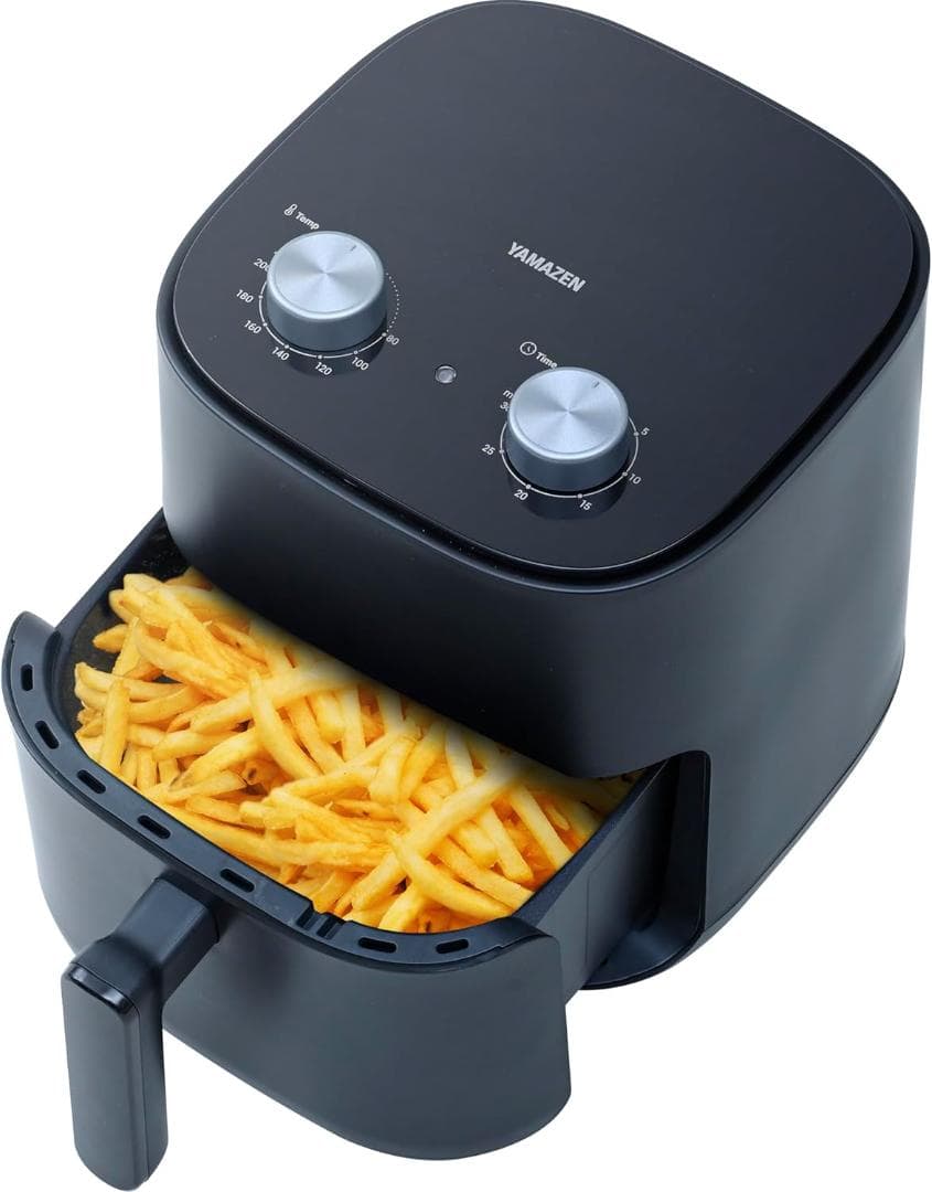 【新品未使用】山善 ノンフライヤー 4.5L 大容量　YAH-AC120