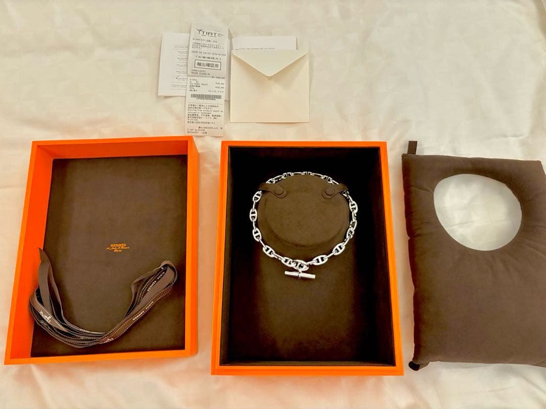 efu【新品未使用】エルメス シェーヌダンクル ネックレス GM29コマ