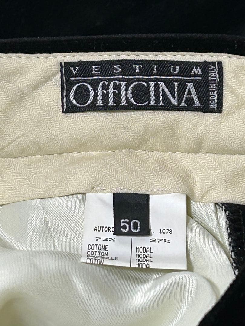 イタリア製　VESTIUM OFFICINA フェイクスエードパンツ　サイズ50