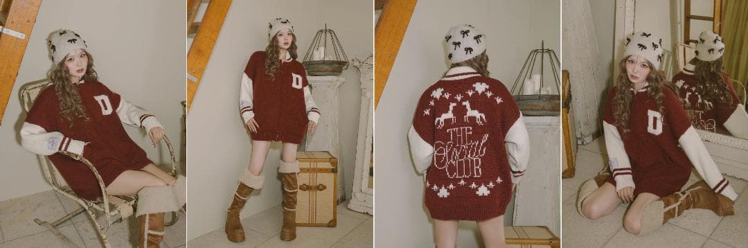 ダーリッチ darich THE Social CLUBニットブルゾン BRD