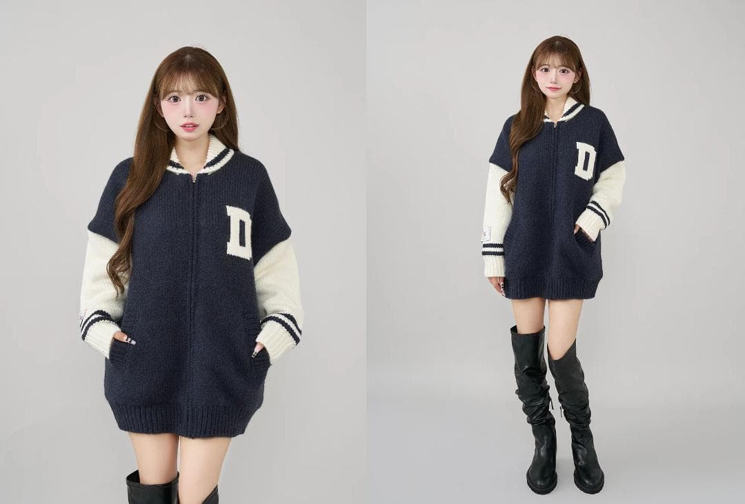 ダーリッチ darich THE Social CLUBニットブルゾン BRD