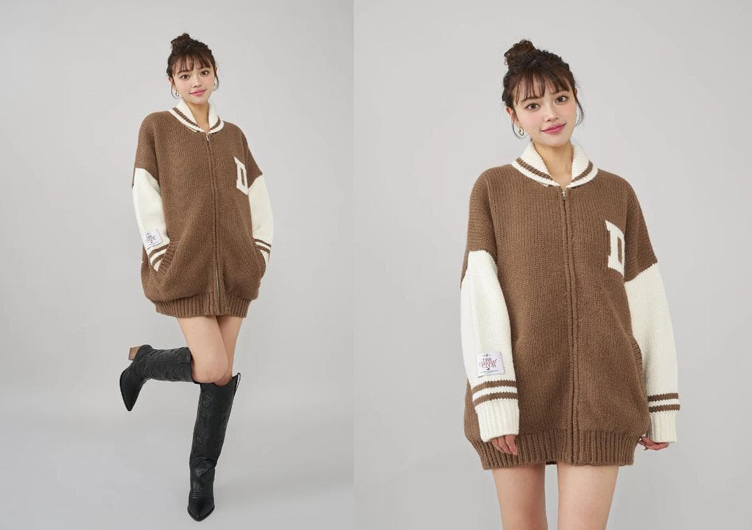 ダーリッチ darich THE Social CLUBニットブルゾン BRD