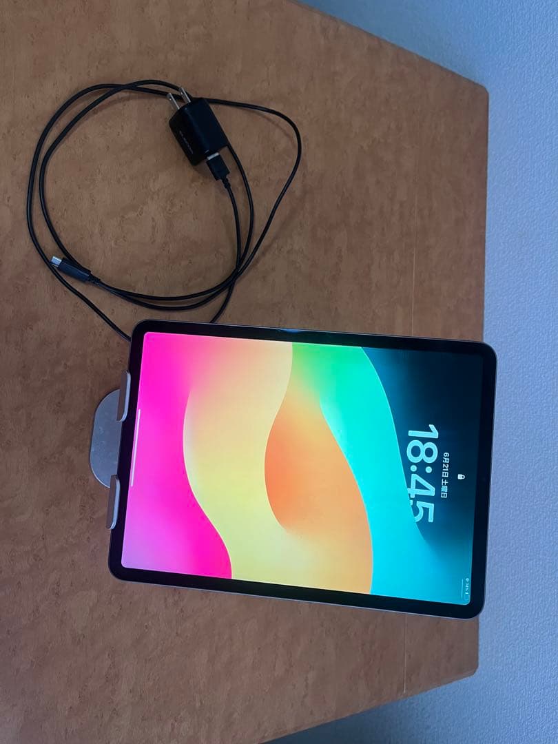 Apple iPad 11インチ スペースグレー 本体 スタンド付き