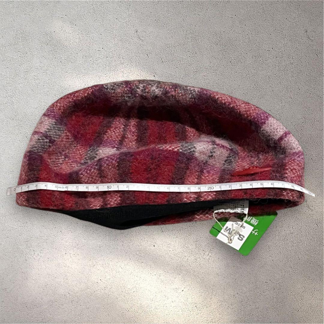 タグ付き✨ヴィヴィアンウエストウッド　アルパカ　毛　ベレー帽　チェック　オーブ