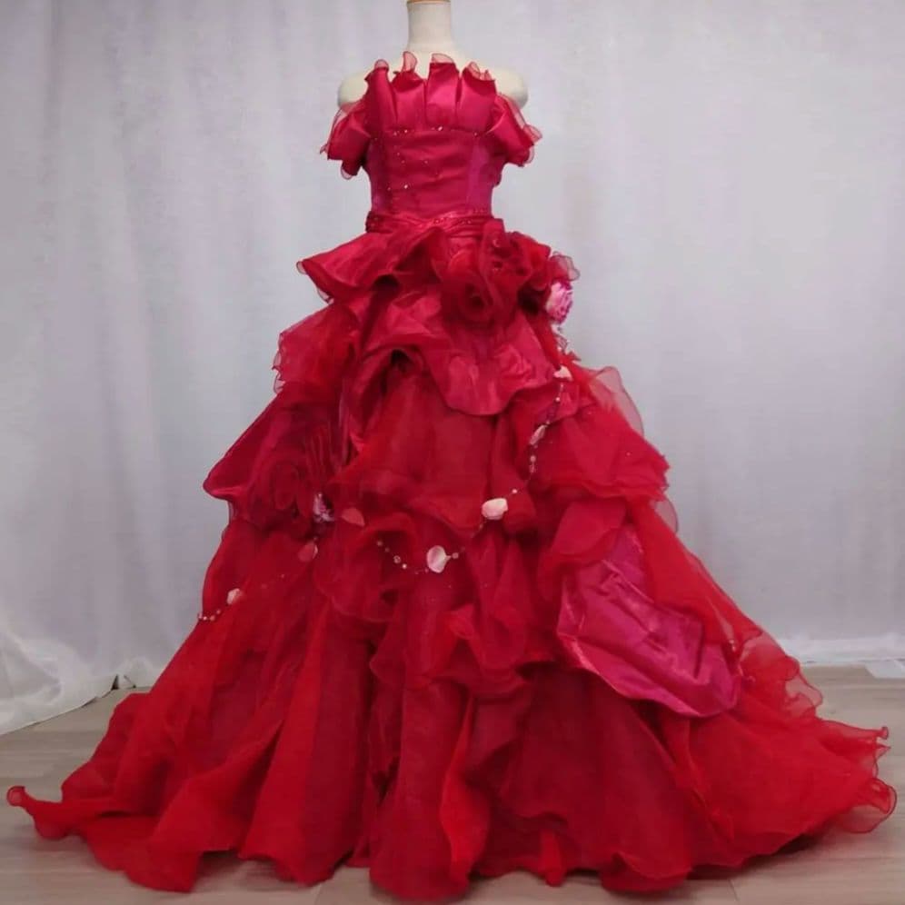 Rさま専用★9-11号★ふんわりカラードレス★MATSUO製