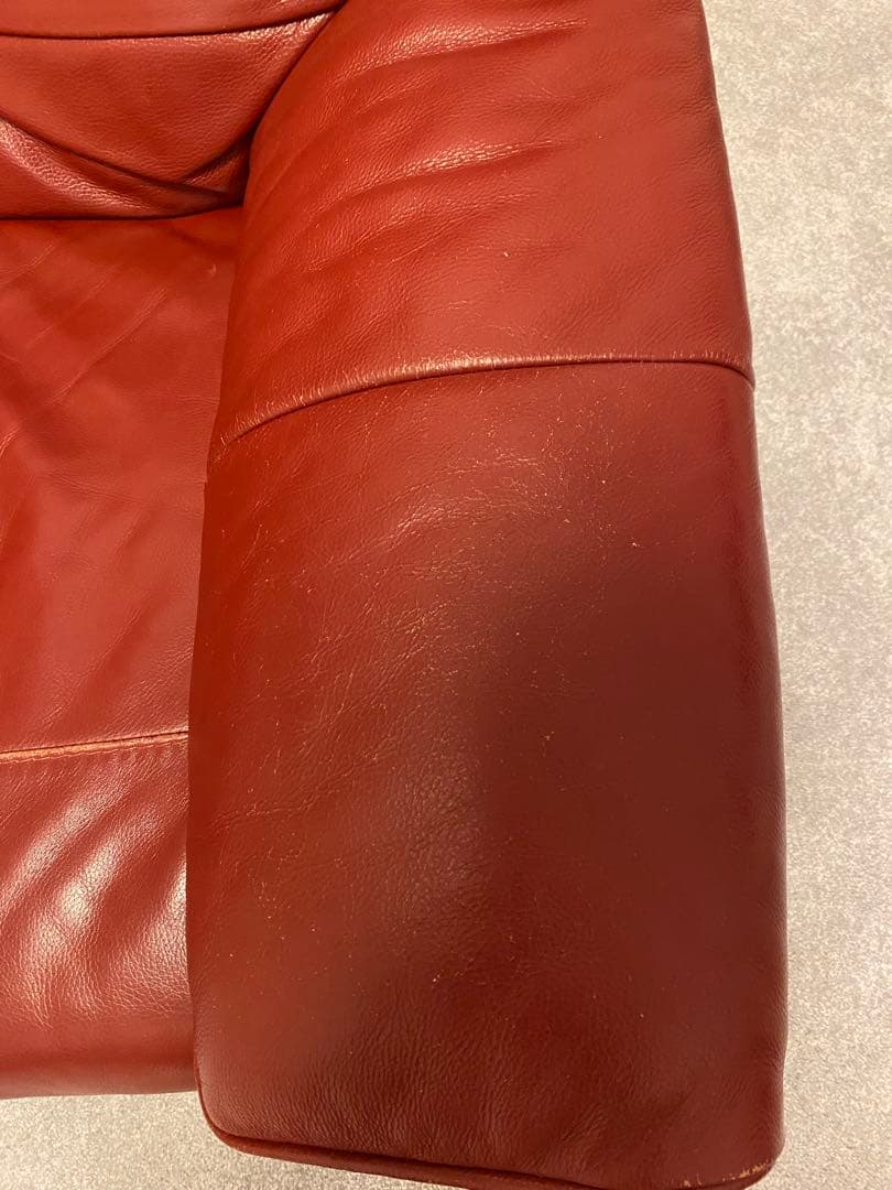 【定価約20万、本革2.5人掛ソファ】IDC大塚家具レザーワールド