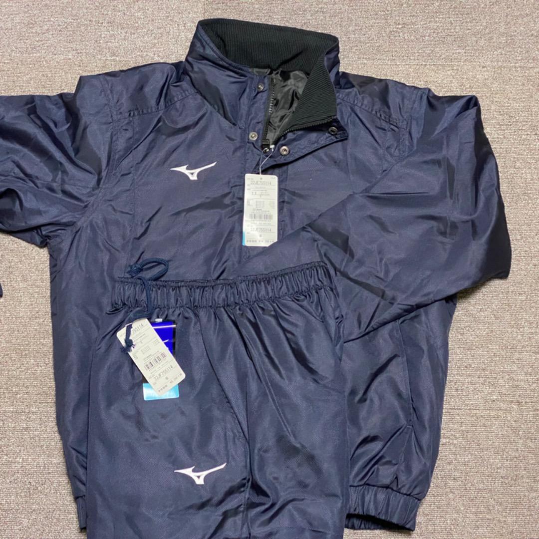 【未着用】ミズノ 中綿ウォーマー ウィンドブレーカー Sサイズ 上下