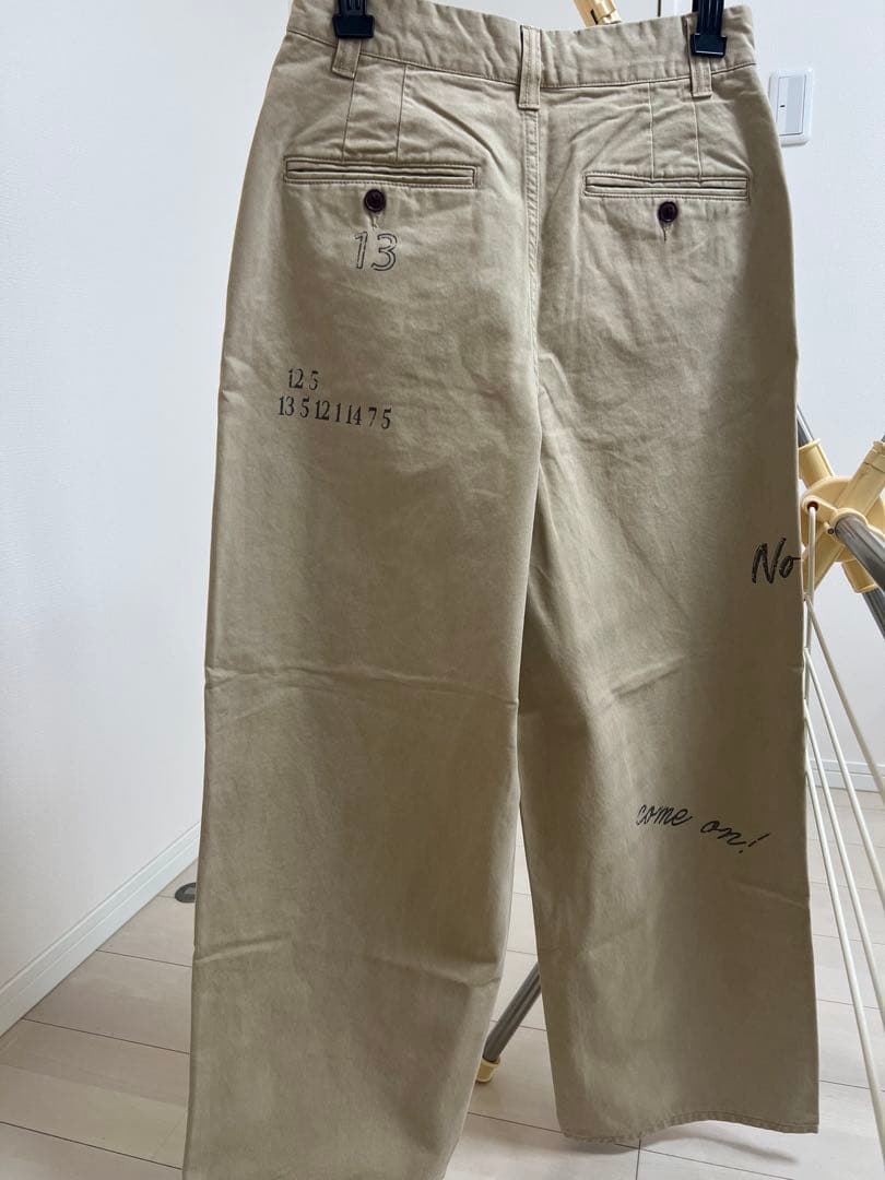 新品　LE MÉLANGE ベージュ チノパン