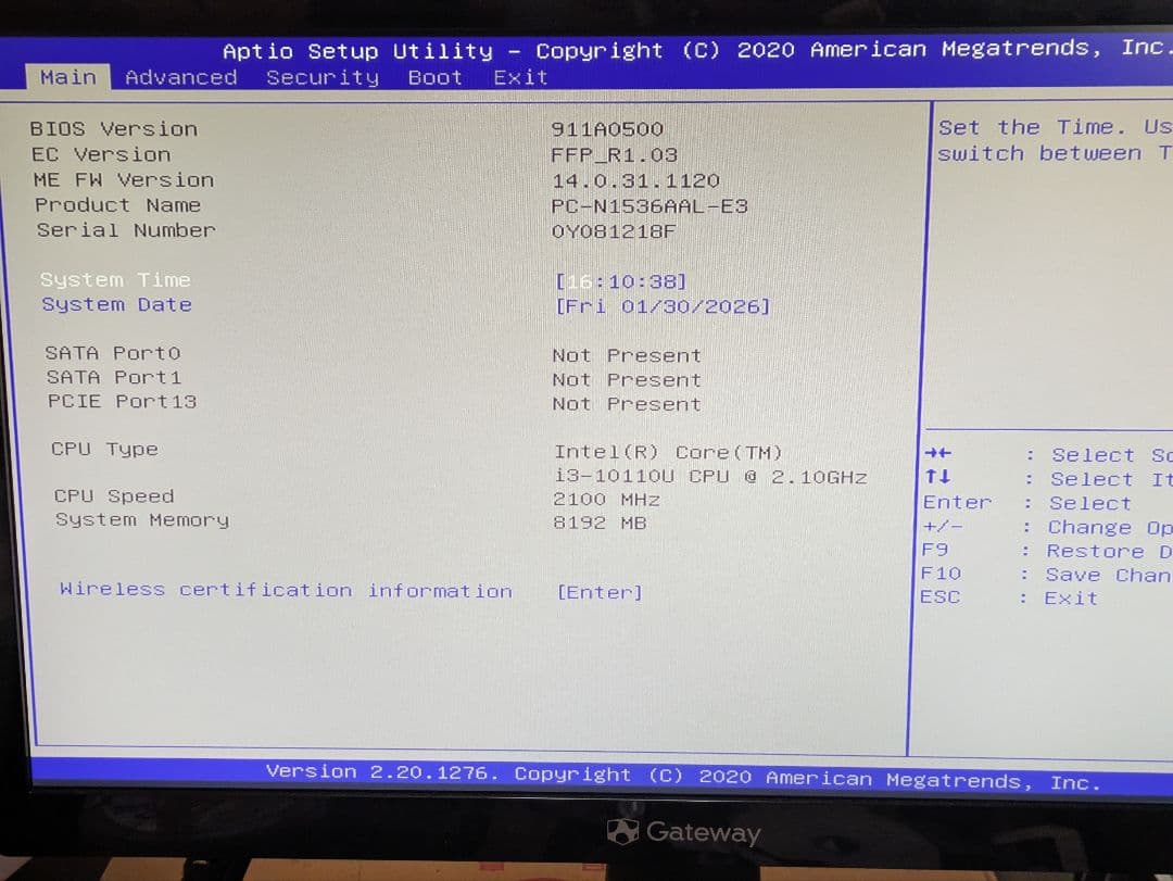 NEC LAVIE N1536/A PC-N1536AAL-E3 ジャンク