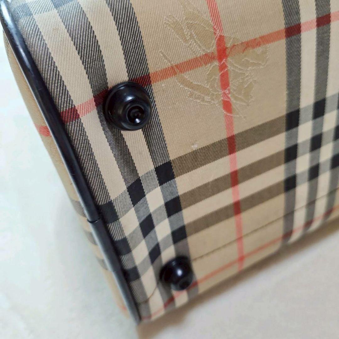 Burberrys バーバリーズ ノバチェック ハンドバッグ ホースロゴ レトロ