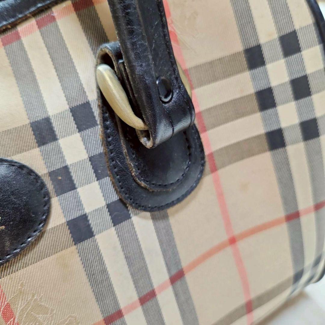 Burberrys バーバリーズ ノバチェック ハンドバッグ ホースロゴ レトロ