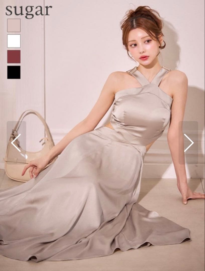 Andy クロスホルター ロングドレス