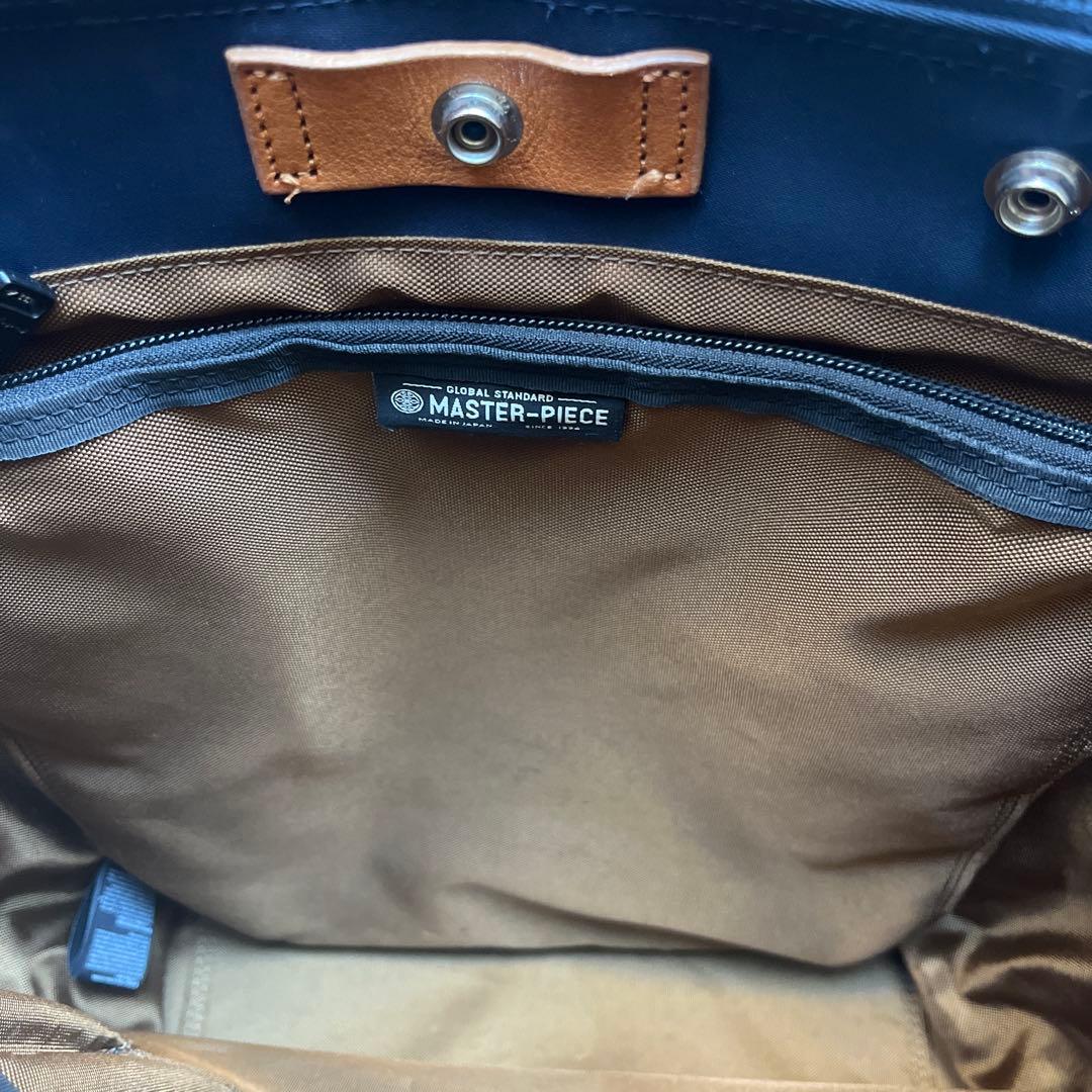 美品　希少　マスターピース　Edit　バックパック　キャリーオン　底鋲　ネイビー