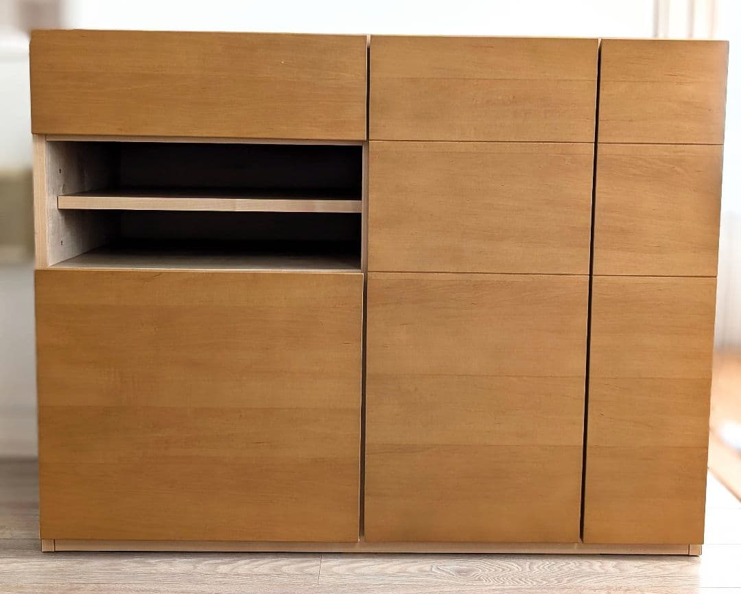 【送料込】モーブル　PatchII　キャビネット　オークナチュラル