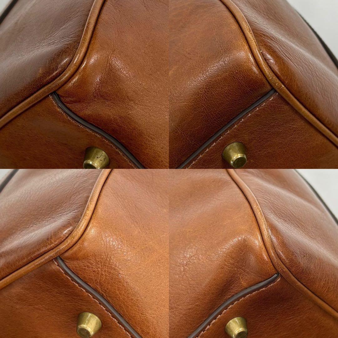 【美品/南京錠付】コーチ 71071 ベンチュラー 2way ボストンバッグ 茶