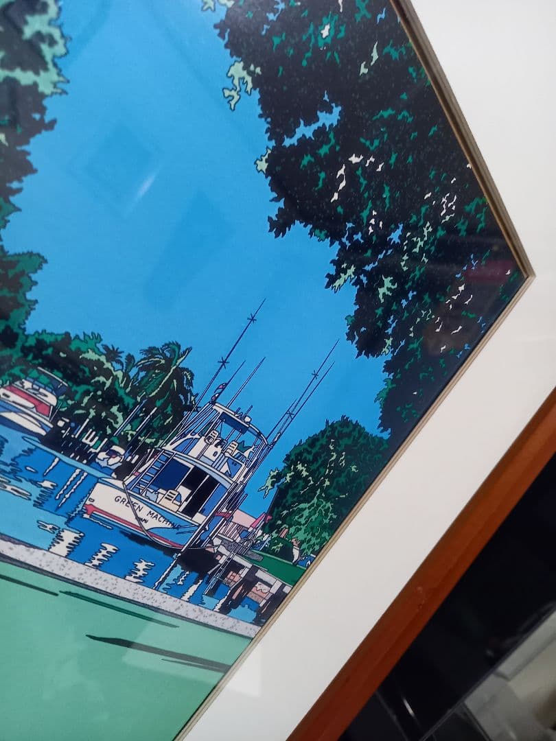 yz ab　様売約済　1980's　鈴木英人　ポルシェ　356 公式ポスター