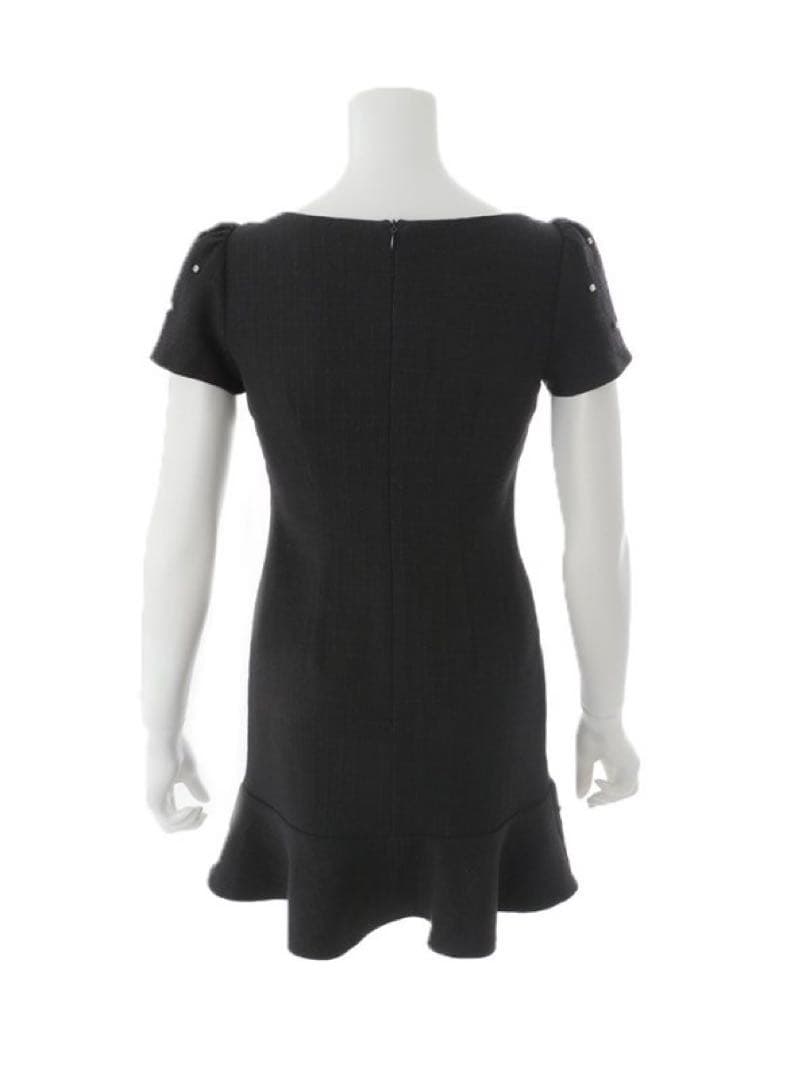 ビジューリボンマーメイドミニドレス/キャバドレス