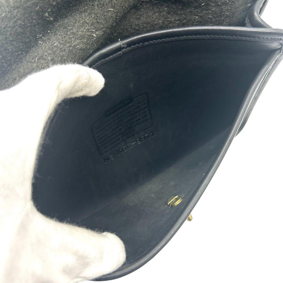 1041 Vintage Coach セカンドバッグ クラッチバッグ 黒