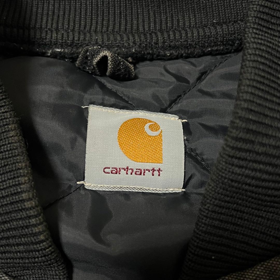 J*J様 カーハート　ダックベスト　腰ゴム　フェードブラック　USA製　80s