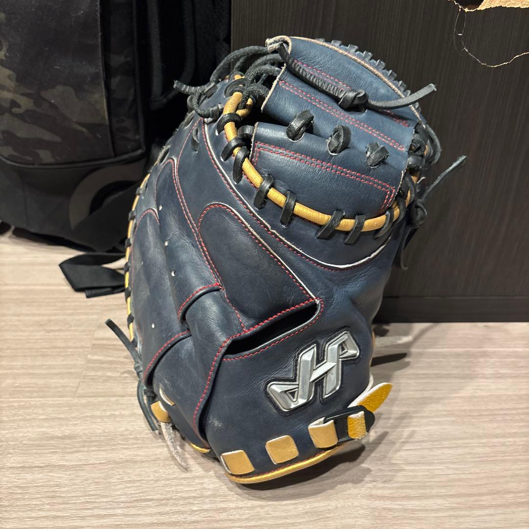 ハタケヤマPRO-M8 ネイビー レザー キャッチャーミット