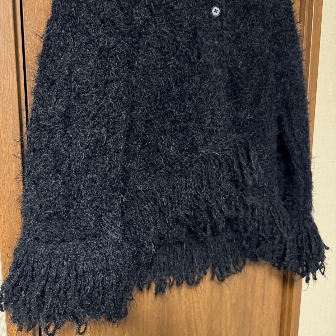 定価7万程　Drawer Fall1 5Gシャギーフリンジカーディガン