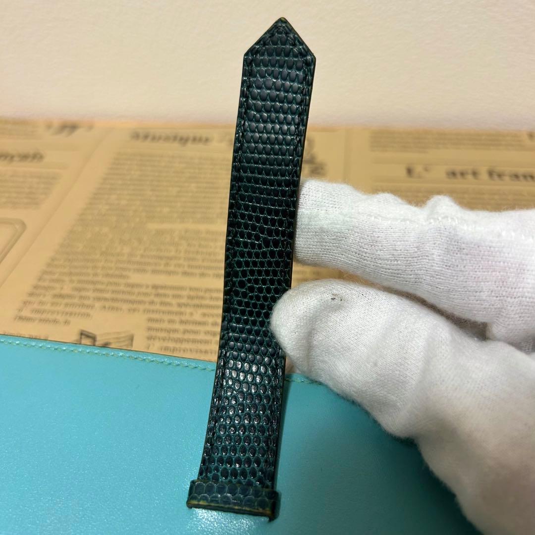 エルメス ベアン スフレ リザード タデラクト 長財布 ブルーアトゥール