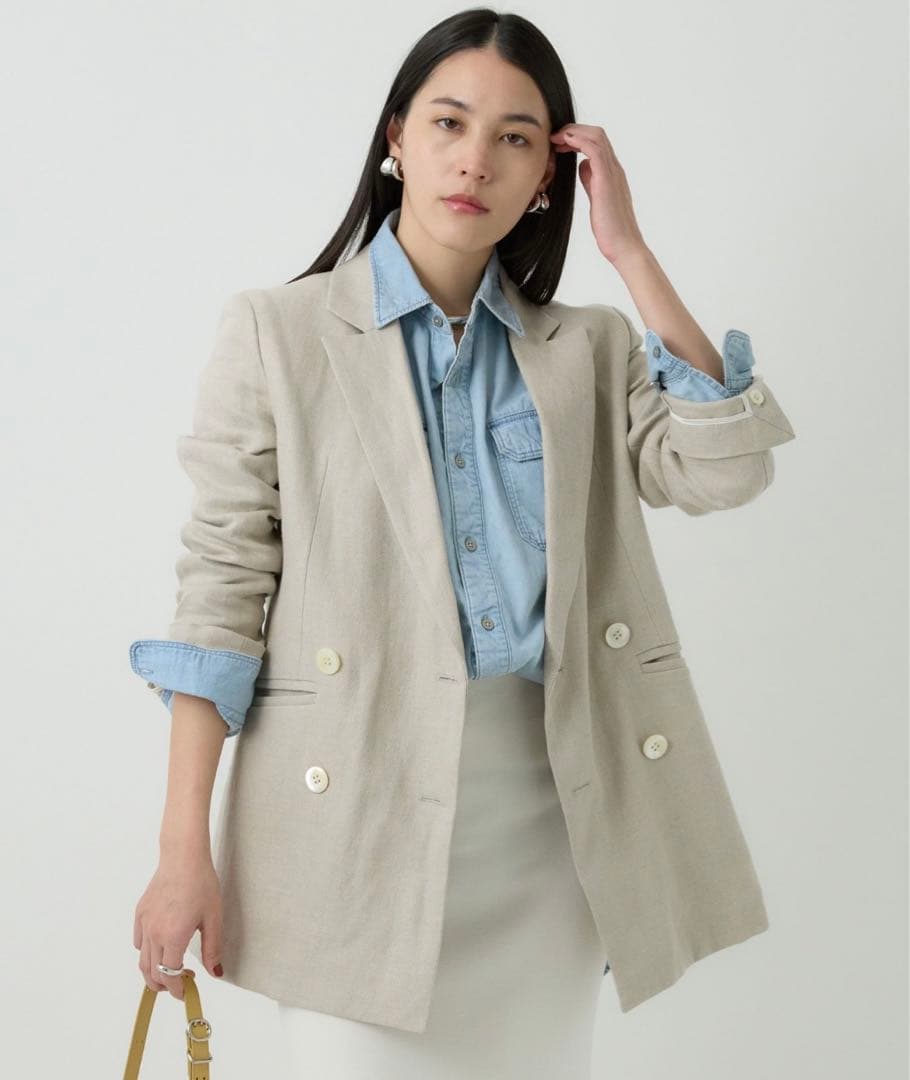 タグ付き新品未使用 CHAOS リネンヘリンボンジャケット