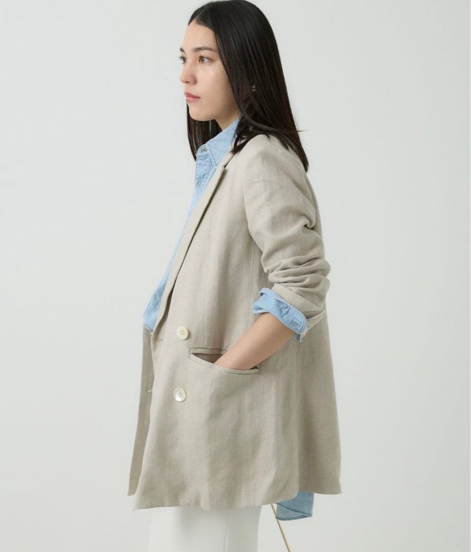 タグ付き新品未使用 CHAOS リネンヘリンボンジャケット