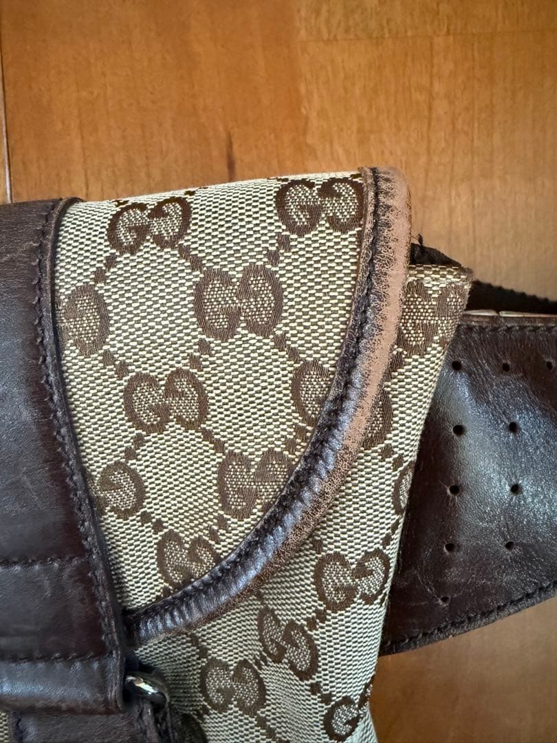 GUCCI グッチ GGキャンバス ボディバッグ ウエストポーチ