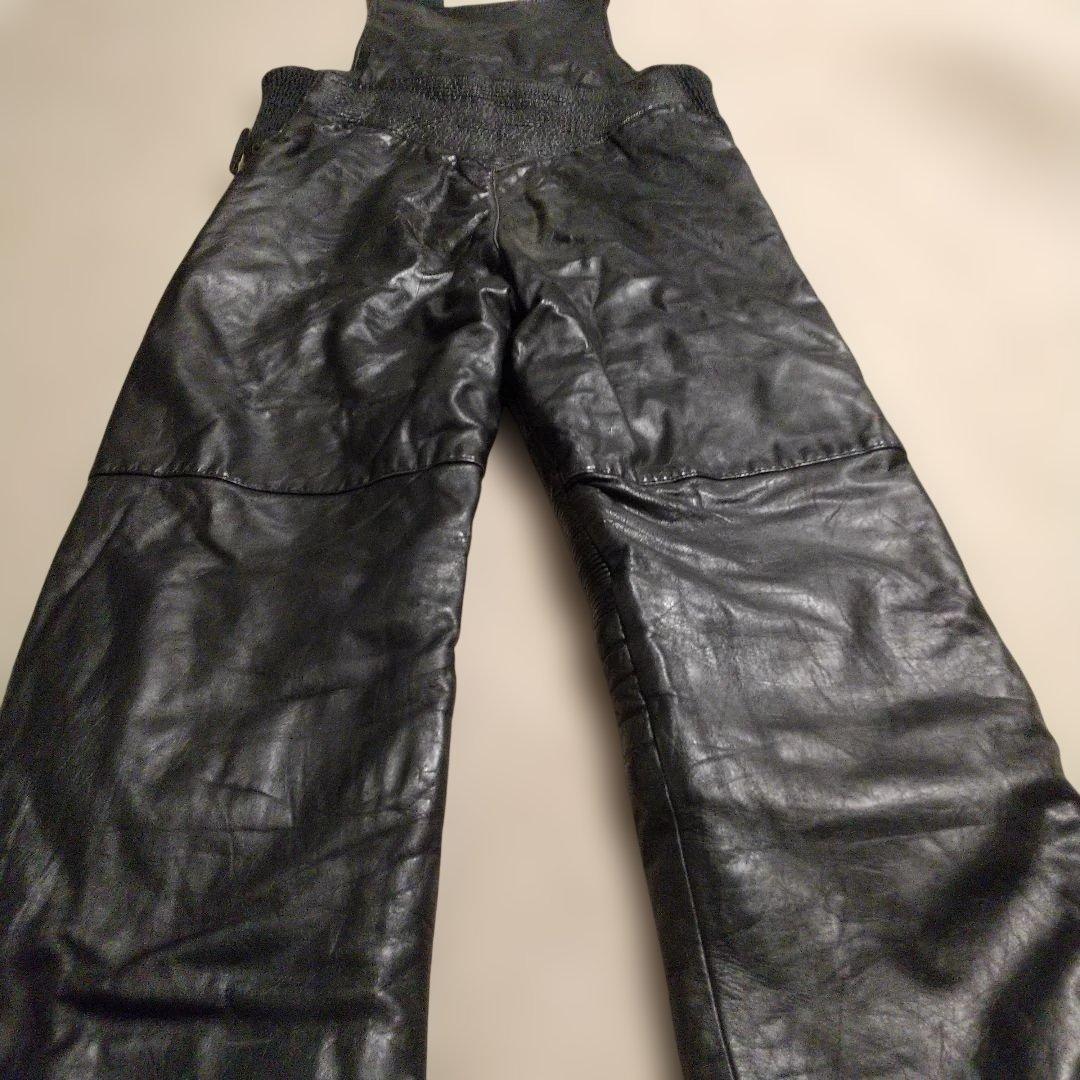 90年代 レザーオーバーオール