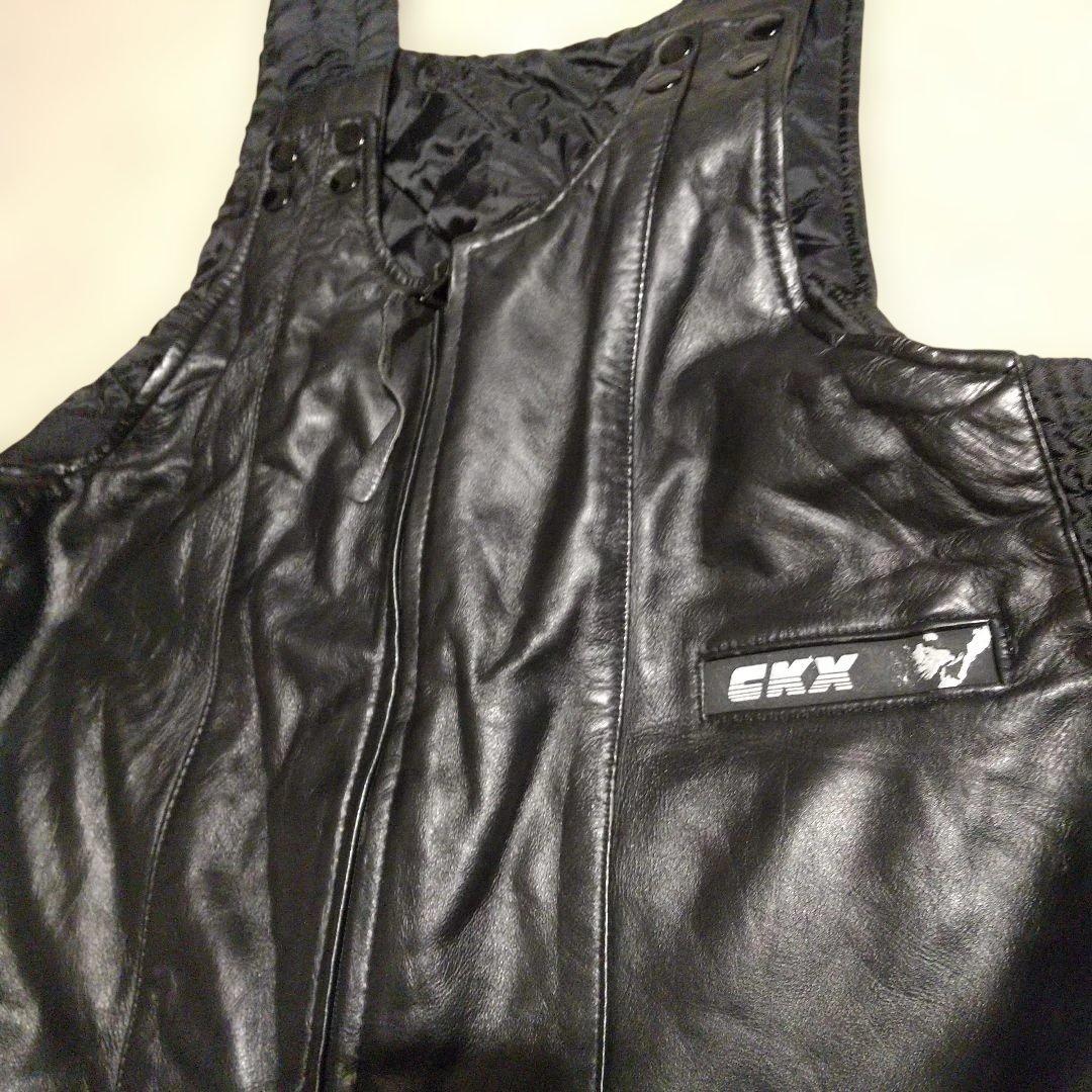 90年代 レザーオーバーオール