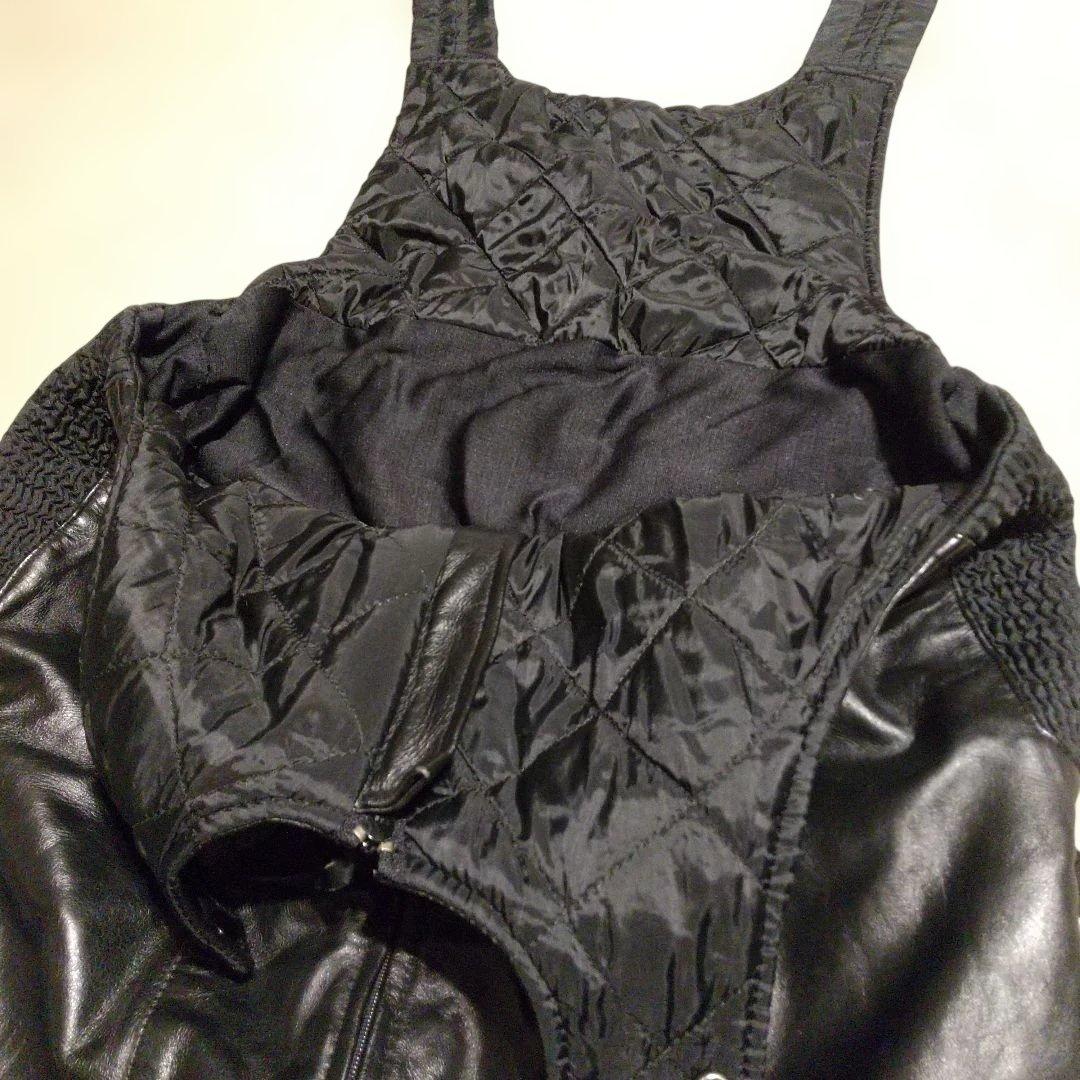 90年代 レザーオーバーオール