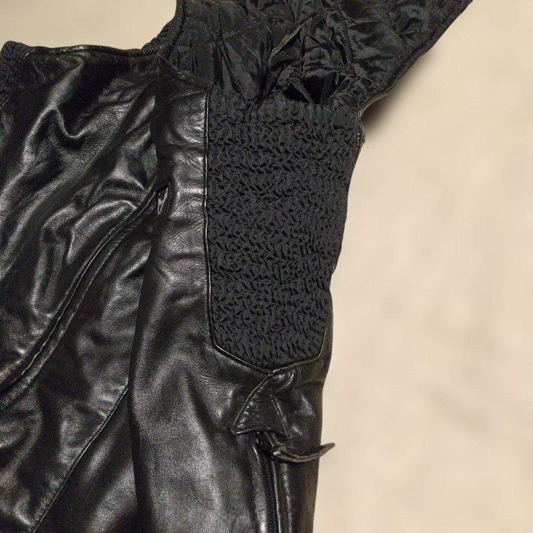 90年代 レザーオーバーオール