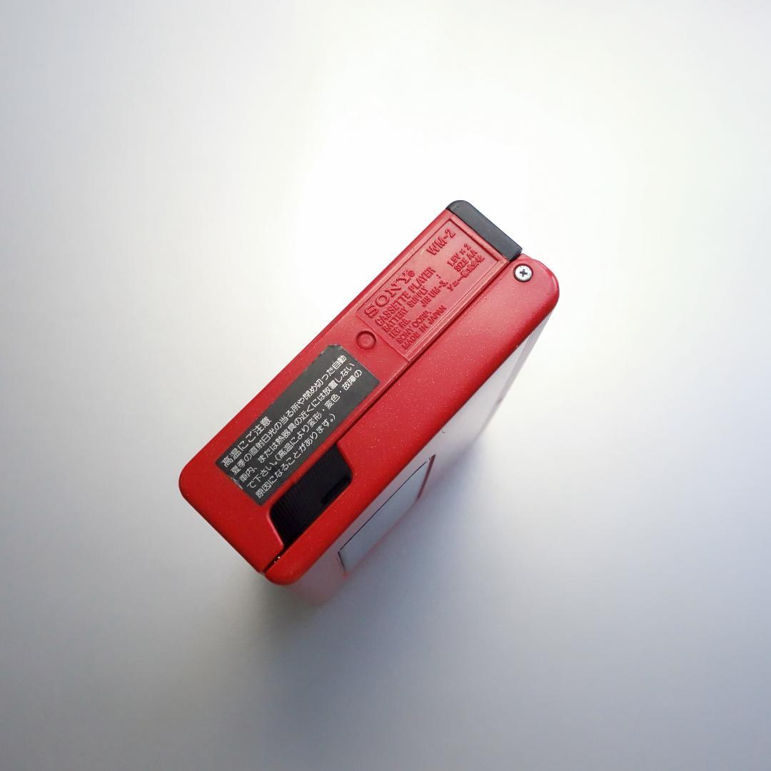 【動作整備品】 WM-2 ソニー カセットテーププレーヤー ウォークマン RED