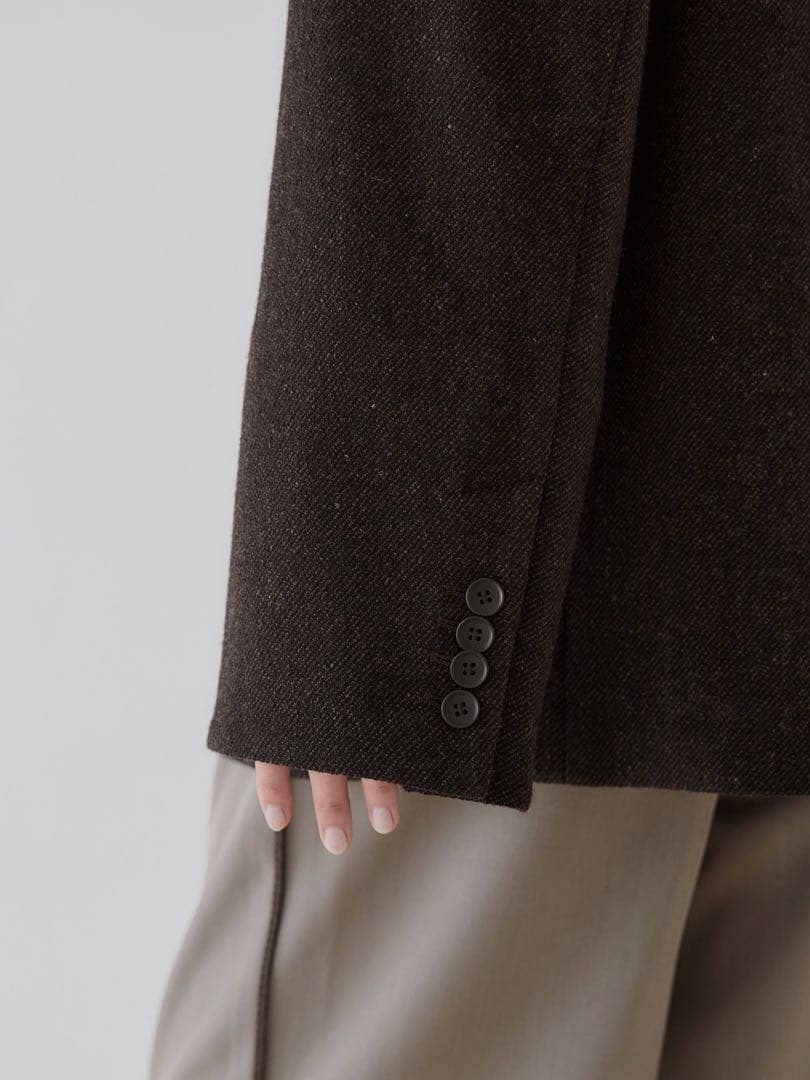 crewre クルーレ ソフトツイードオーバージャケット　サイズ3