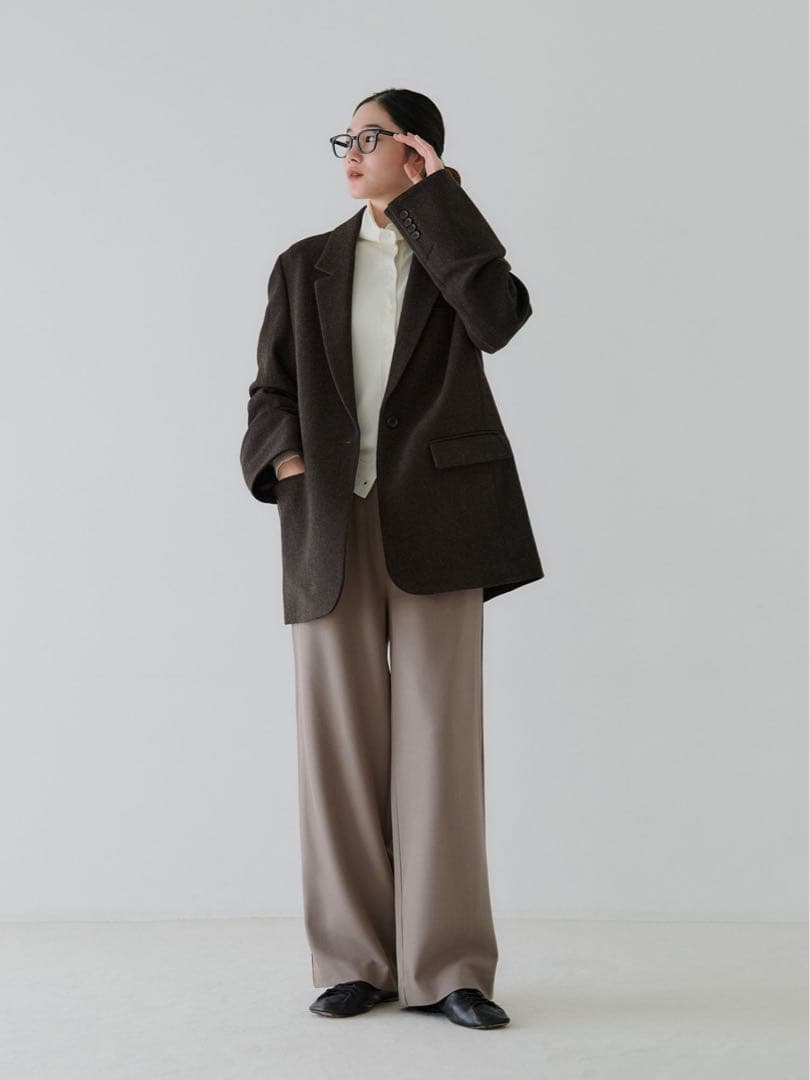 crewre クルーレ ソフトツイードオーバージャケット　サイズ3