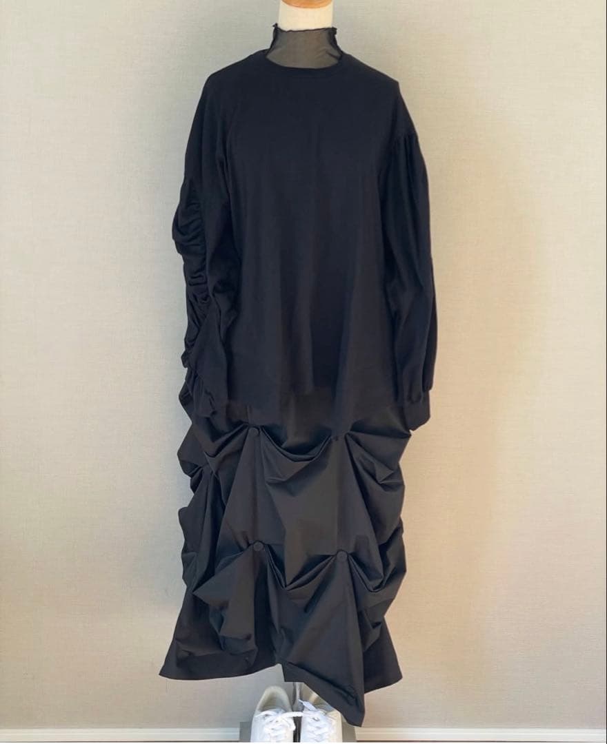 超美品♡エンフォルドENFOLDギャザーモチーフスリーブティーシャツ¥29700