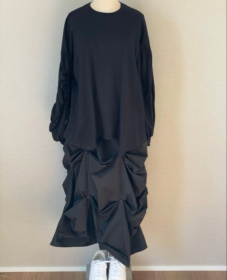 超美品♡エンフォルドENFOLDギャザーモチーフスリーブティーシャツ¥29700