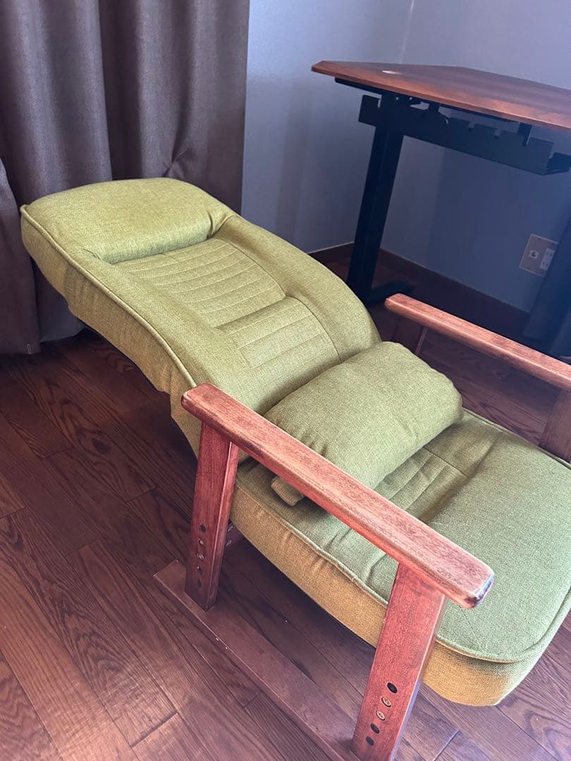 リクライニングチェア ハイバック 高座椅子 すぐ使える 高さ調整可能 きらく