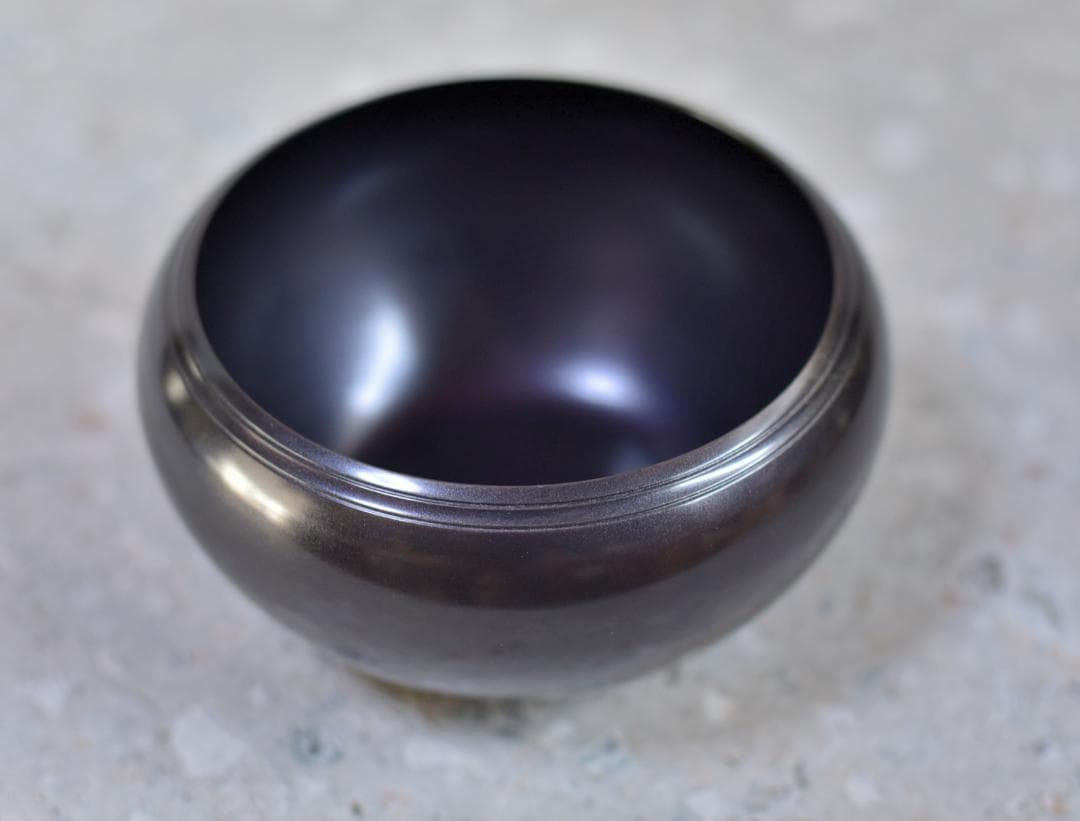 唐銅　陵雲造鉄鉢建水【極上品】　お茶道具/共箱