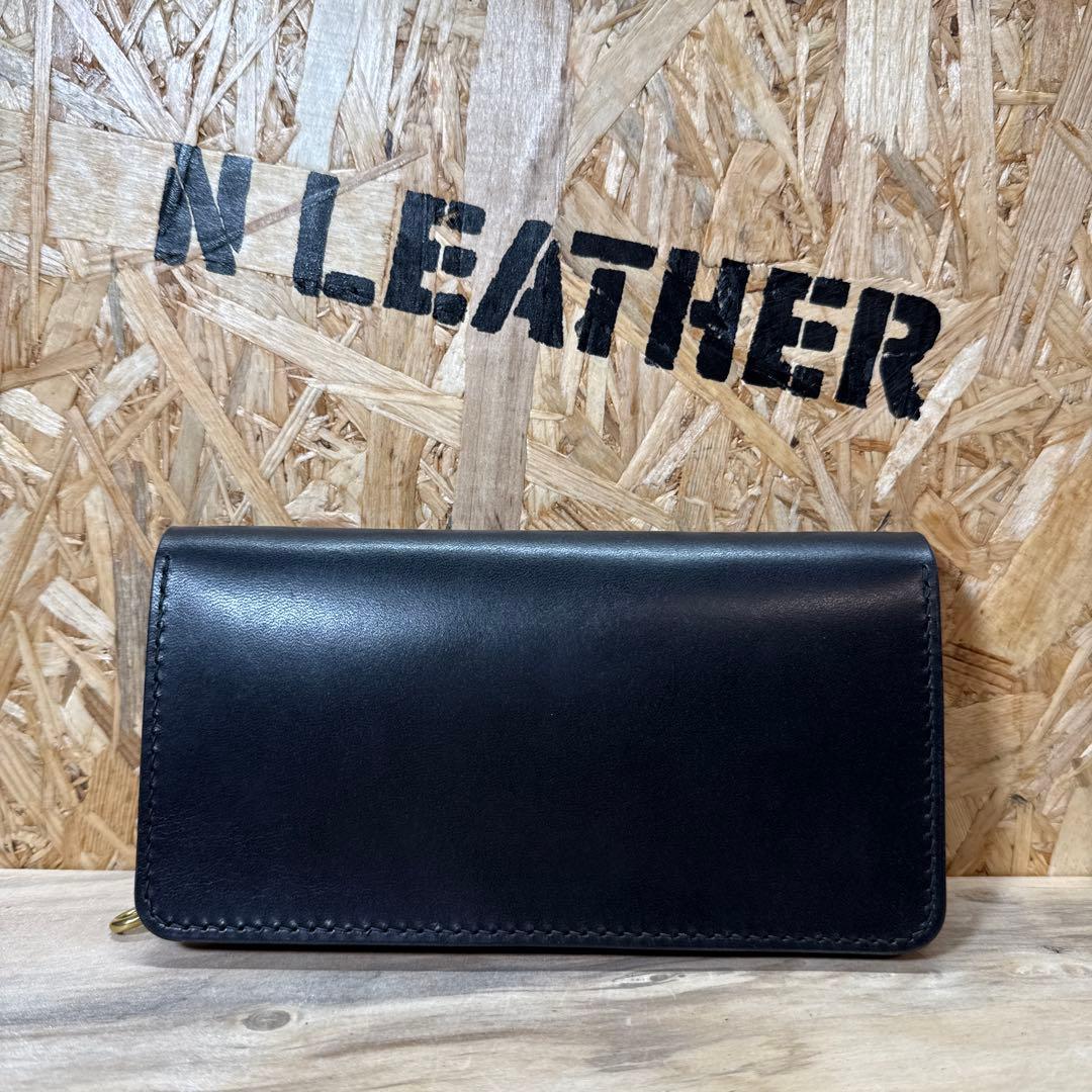 180 カスタム トラッカーウォレット 姫路レザー オイルレザー 真鍮