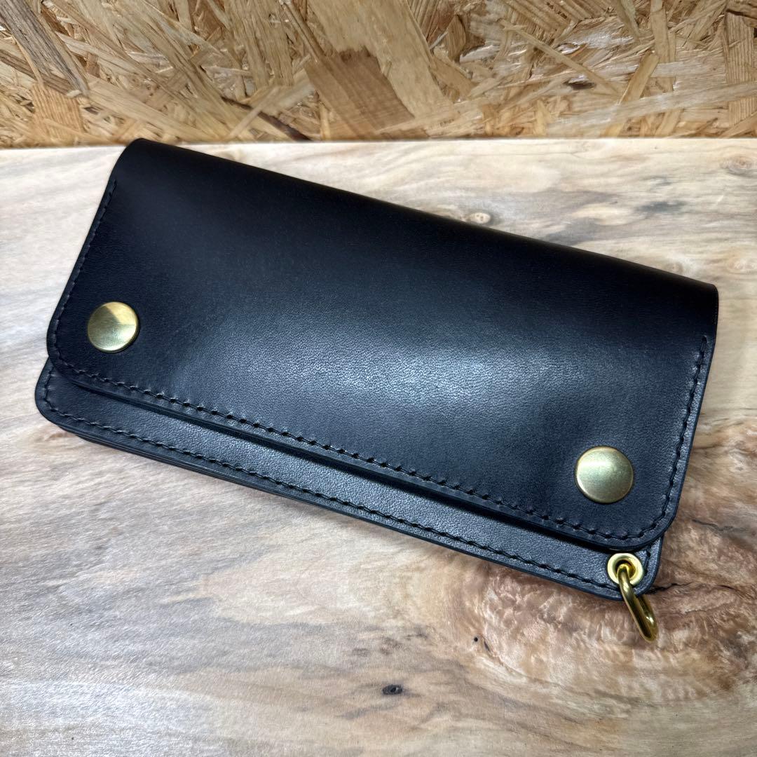 180 カスタム トラッカーウォレット 姫路レザー オイルレザー 真鍮