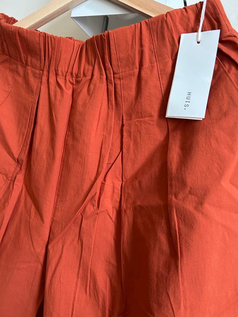 遠州織物HUIS. 502 スカートパンツ　テラコッタ　新品タグ付
