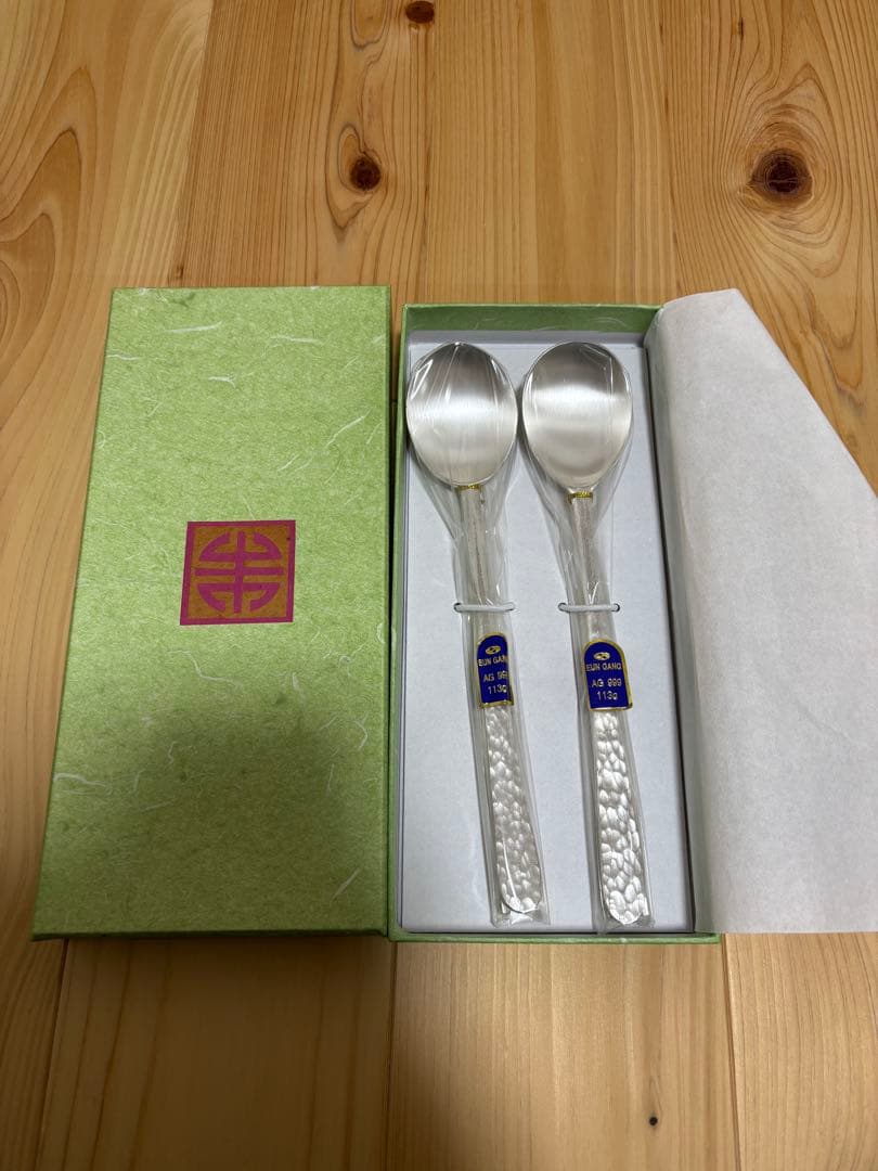 【新品】銀 AG999 113gx2 カトラリーセット