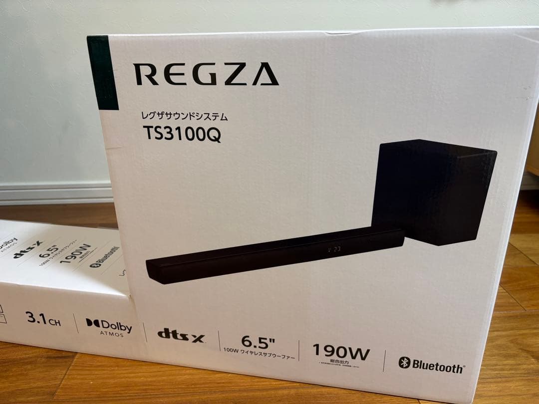 【新品未開封】TVSREGZA TS3100Q サウンドバー　サブウーファー