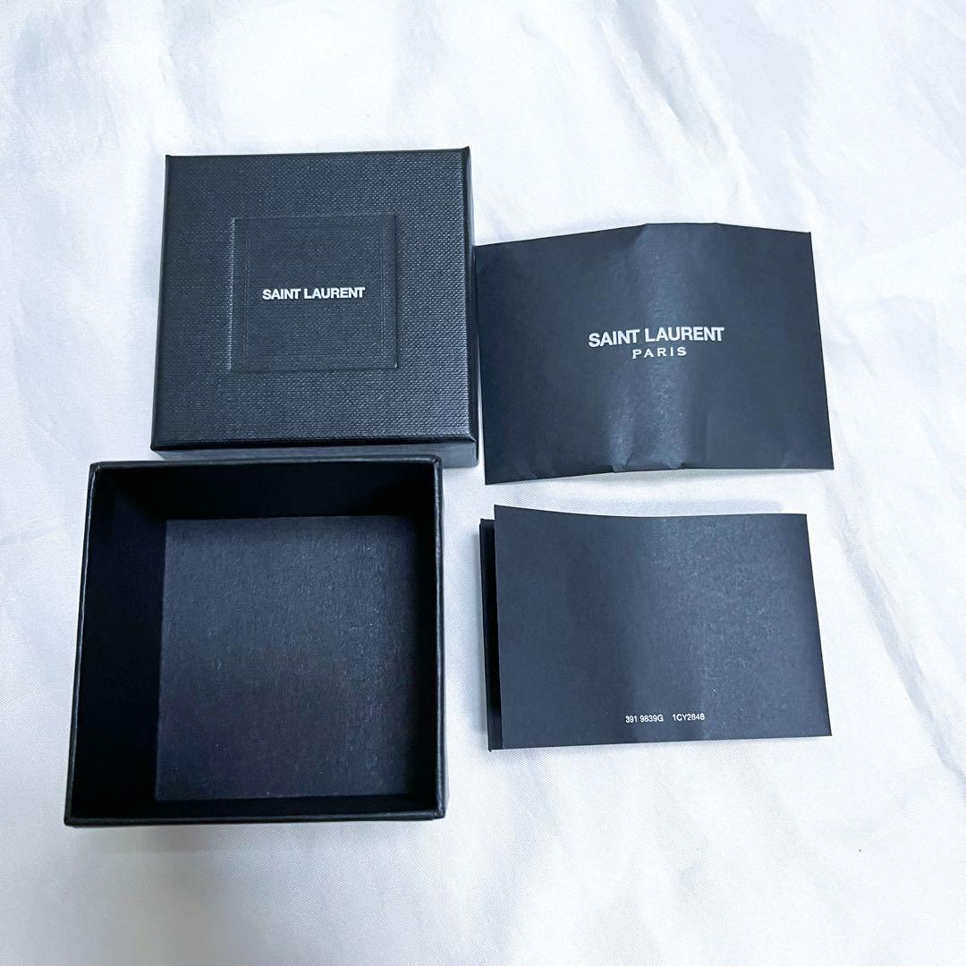 希少 サンローラン ピアス チェーン ラインストーン ユニセックス