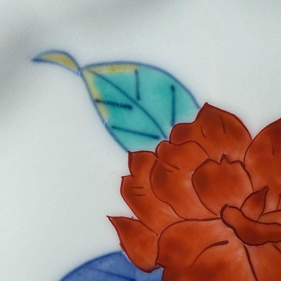 人間国宝　十三代　今泉今右衛門　錦花絵銘々皿　二箱　10枚　直径16.8cm